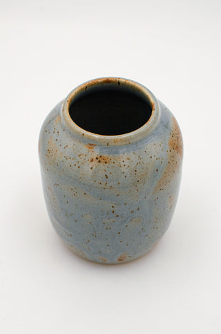Jar Vase in Blue Ash