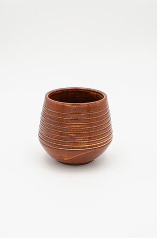 Ribbed Cup in Burnt Earth