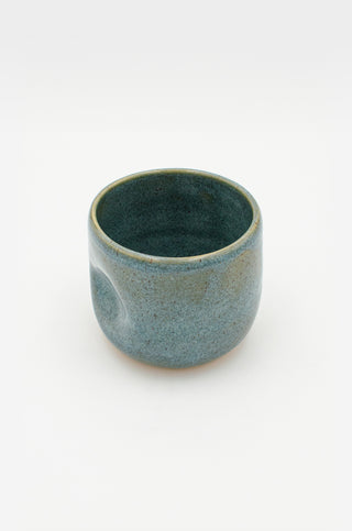 Dimple Cup in Blue Moss