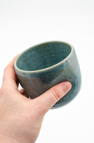 Dimple Cup in Blue Moss