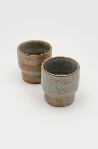 Stacking Tumbler Set in Blue Ash