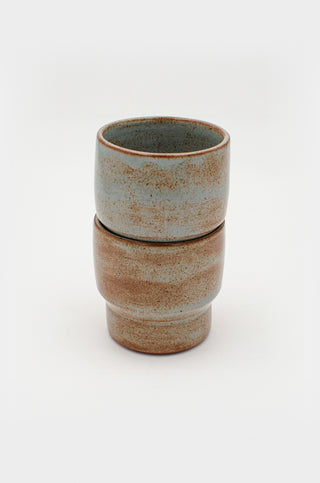 Stacking Tumbler Set in Blue Ash