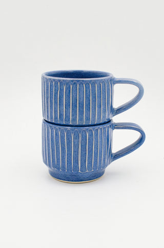 Stacking Mug Set in Blueberry