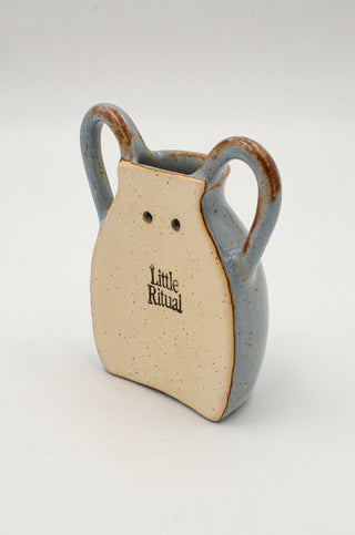 Wall Vase in Blue Ash