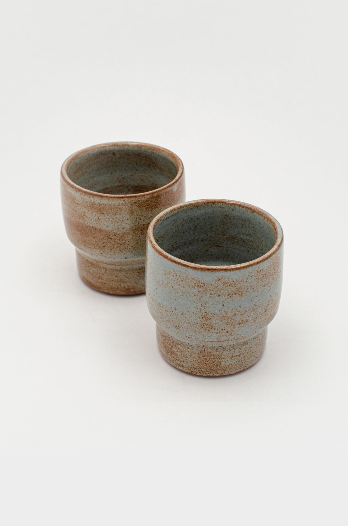 Stacking Tumbler Set in Blue Ash - Little Ritual Ceramics